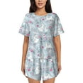 thumbnail image 1 of Xecao Bunny And Flower print Swimsuit for women, Summer-ready, sporty style.Quick-dry fabric. Many sizes & colors., 1 of 9