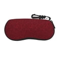 thumbnail image 1 of Xecao Burgundy Floral for Eyeglass Case Soft Shell, Portable Sunglass Case, Fashionable Eyeglass Case with Zipper, Lightweight, 1 of 6