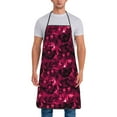 thumbnail image 1 of Xecao Burgundy Tie Dye Print Funny BBQ Chef Aprons for Men Women,Adjustable Kitchen Cooking Aprons with Pocket Waterproof Oil Proof No Pilling Fading, 1 of 7