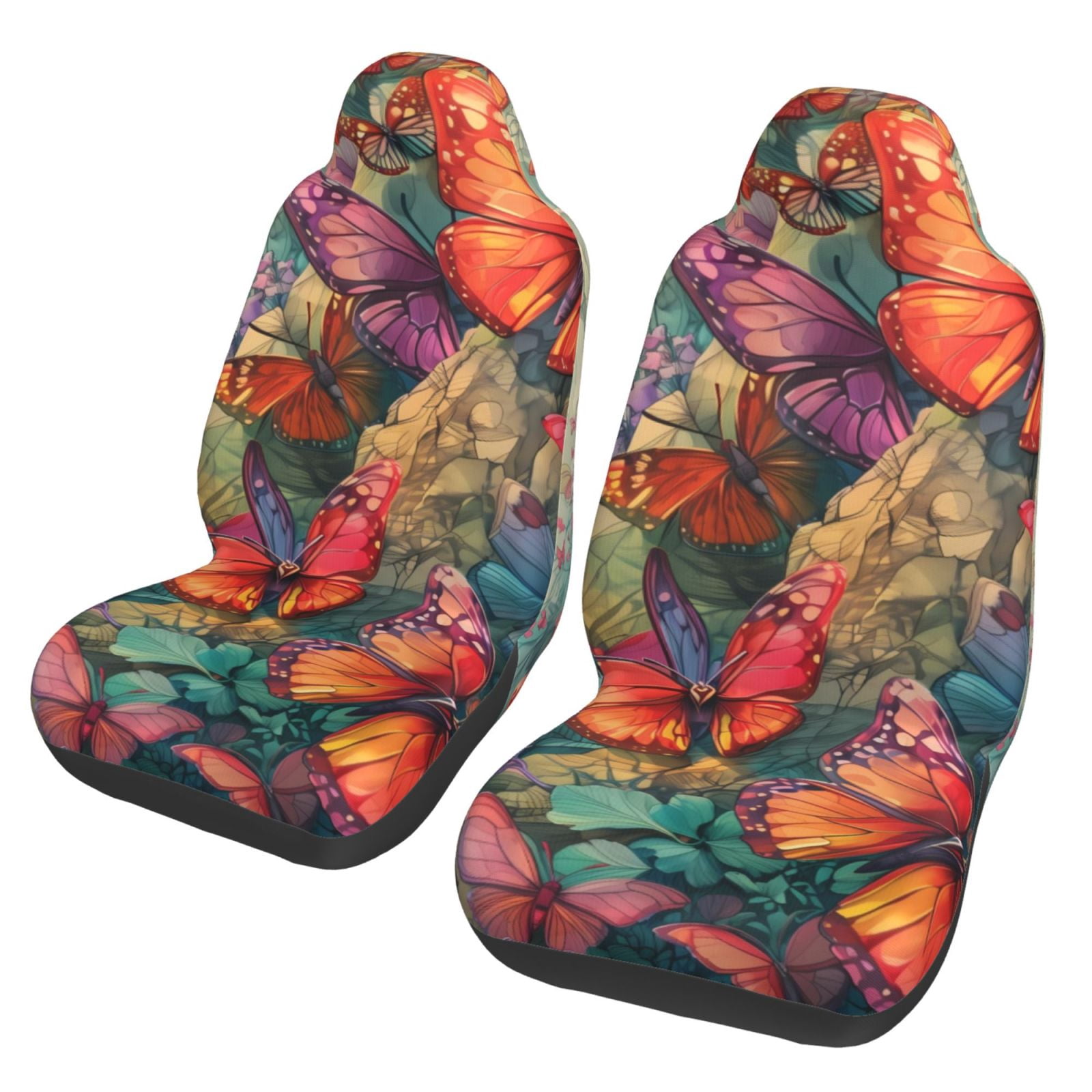 Watercolor Butterfly Print Pet Car Seat Cover main image 1