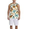 thumbnail image 1 of Xecao Butterflies print basketball shirt for both men and women, a unisex basketball jersey perfect for theme parties-Medium, 1 of 6