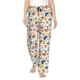 thumbnail image 1 of Xecao Butterfly Flowers Women's Straight Lounge Pajama Pants: The Epitome of Relaxed Sleepwear, 1 of 9