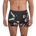 thumbnail image 1 of Xecao Butterfly with Fowers Print Men's Underwear Boxer Briefs Pack - Your ComfortSoft, Moisture-Wicking, and Breathable Choice for Men's Underwear-X-Large, 1 of 5