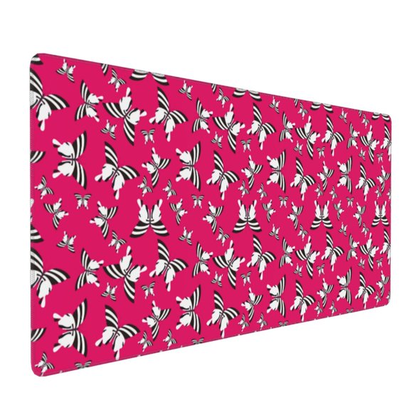 Xecao Butterfly Print Large Mouse Pad, 16x35.5in Mousepad, Professional Non-Slip Rubber Base Big Mouse Pad, Mouse Pad for Gaming & Office Full Desk Mouse Pad