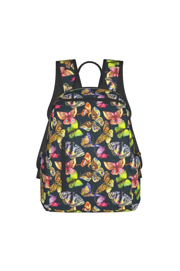 Butterfly Wild Insect print Backpack For women men Aesthetic Lightweight Travel Daypack Simple Cute Backpack For Bookbag