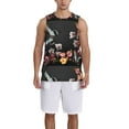 thumbnail image 1 of Xecao Butterfly with Fowers print basketball shirt for both men and women, a unisex basketball jersey perfect for theme parties-X-Large, 1 of 6