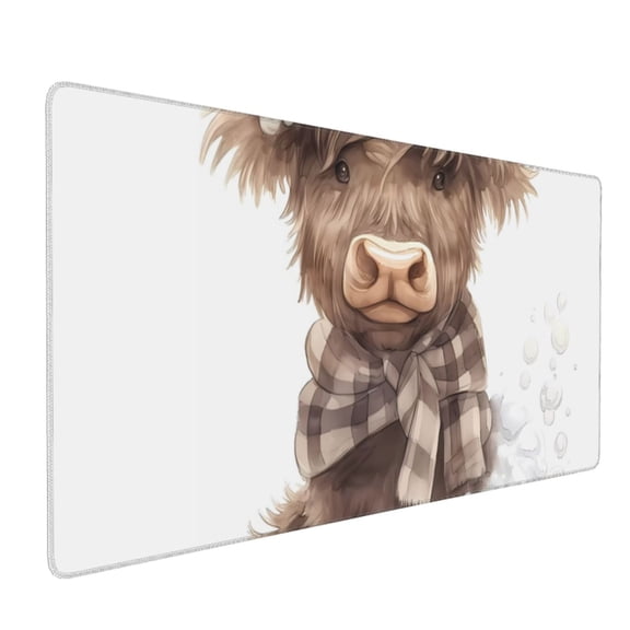 Xecao C Print Large Mouse Pad, 16x35.5in Mousepad, Professional Non-Slip Rubber Base Big Mouse Pad, Mouse Pad for Gaming & Office Full Desk Mouse Pad