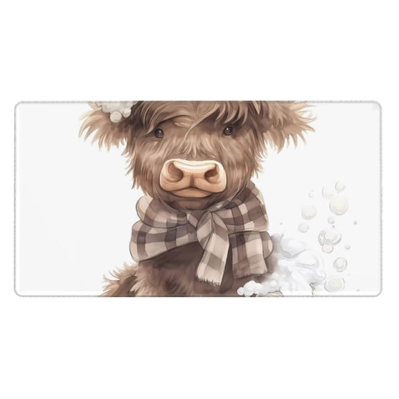 Xecao C for Waterproof Mouse Pad - Extended Contour Mouse Mat, Large Gaming Mousepad Laptop Keyboard Mat with Non-Slip Rubber Base