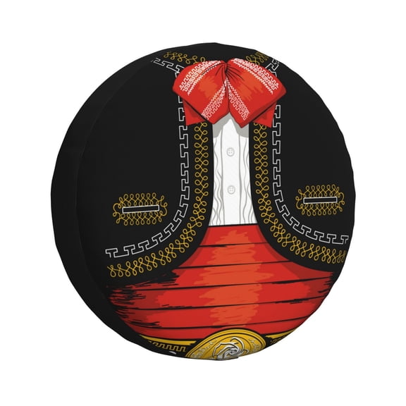 Xecao CHARRO SUIT for Tire Covers,Wheel Tire Cover Waterproof, Dust-Proof, And Universally Fitting for Cars,Trailers, SUVs-17 inch