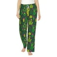 thumbnail image 1 of Xecao Cactus 1 Women's Straight Lounge Pajama Pants: The Epitome of Relaxed Sleepwear, 1 of 9