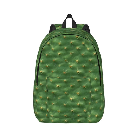 Xecao Cactus 3 for Canvas College Laptop Backpack, Durable Rucksack Travel Notebook Bag School Backpack Book Bag for Men Women