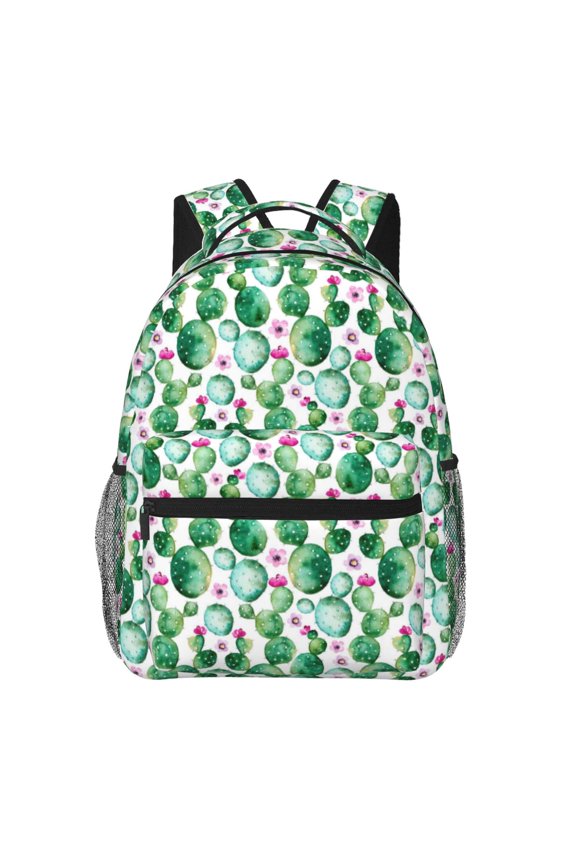 Cactus Plants Backpack, a stylish and functional choice for both men and women, is the perfect basic bookbag for college, work, or travel