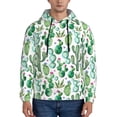 thumbnail image 1 of Xecao Cactus Plants1 Pattern Men's Adult Pullover Hoodie,Hooded Sweatshirt-Small, 1 of 7