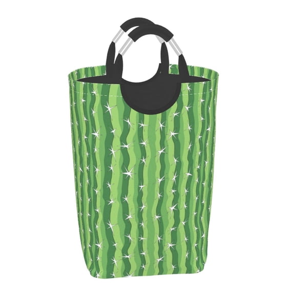 Xecao Cactus for Laundry Basket,Collapsible Large Laundry Hamper,Wash Bag for Laundry Room, Rolling Laundry Basket with Handles
