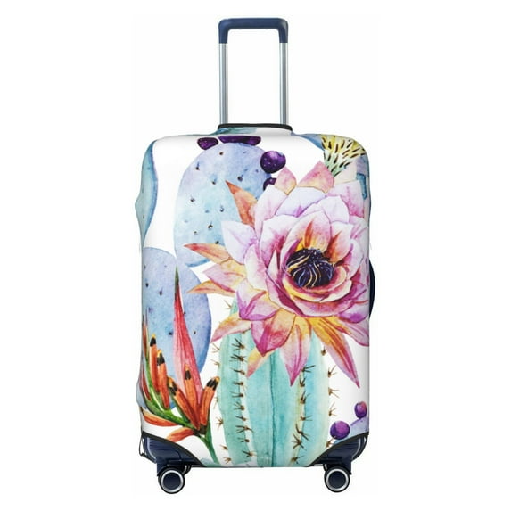 Xecao Cactus print Elastic Luggage Cover, with double-sided print , is perfect for travel, business, and daily use