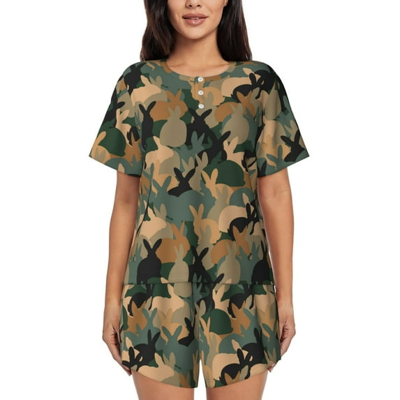 Xecao Camouflage Rabbit print Swimsuit for women, Summer-ready, sporty style.Quick-dry fabric. Many sizes & colors.