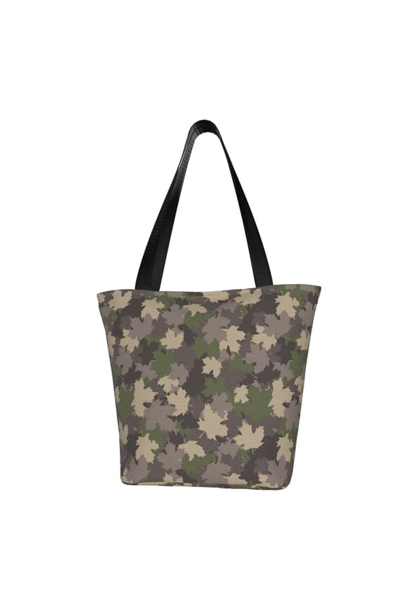 Camouflage maple for Tote Bag for Women -Tote Shoulder Bag with A Little Pocket Inside, Perfect for Travel and Work.