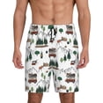 thumbnail image 1 of Xecao Camping Caravan 2 Print Men's Sleepwear Shorts Pajama Bottom Lounge Short nightwear with Convenient Pockets for Relaxed Home Wear-Small, 1 of 6