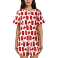 thumbnail image 1 of Xecao Canada print Swimsuit for women, Summer-ready, sporty style.Quick-dry fabric. Many sizes & colors., 1 of 9