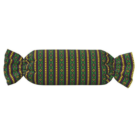 Xecao Carnival Mardi Gras Print+Candy-Inspired Plush Pillow for Men Women Suitable for Beds, Sofas, Game Rooms Drawstring Closure