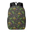 Xecao Carnival Mardi Gras3 print Travel Backpack, Large Computer