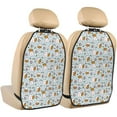 thumbnail image 1 of Xecao Carrot Rabbit Pattern Car Seat Back Protector 2 Pack Large Capacity Pocket, Kick Mats Back Seat Protector, 1 of 8