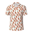 thumbnail image 1 of Xecao Carrot for Mens' Casual Short Sleeve Button-Down Polo Shirts for a Classic Golf Look, 1 of 9