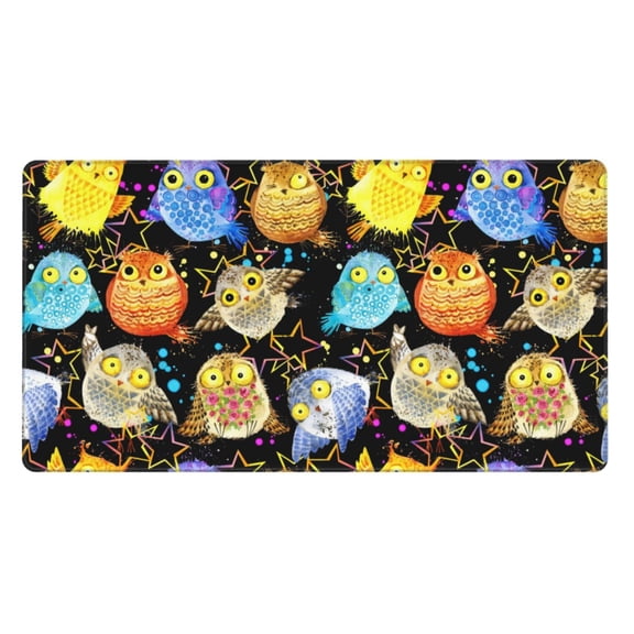 Xecao Cartoon Bird Owl for Waterproof Mouse Pad - Extended Contour Mouse Mat, Large Gaming Mousepad Laptop Keyboard Mat with Non-Slip Rubber Base