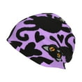 thumbnail image 1 of Xecao Cartoon Black Cats Print Knit Hat,Winter Beanie for Men Women, Beanie Soft Warm Ski Stocking Cuffed Cap, 1 of 7