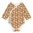 thumbnail image 1 of Xecao Cartoon Bulldog Print Baby unisex-baby Cotton Long-sleeve Bodysuits-6 Months, 1 of 6