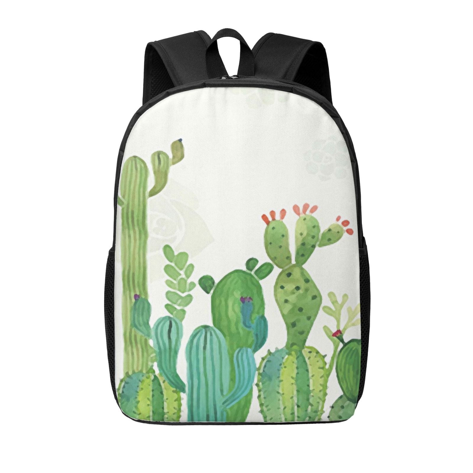 Cactus Rucksack Xecao Cartoon Cactus print Travel Backpack, Large Computer Backpack for ...