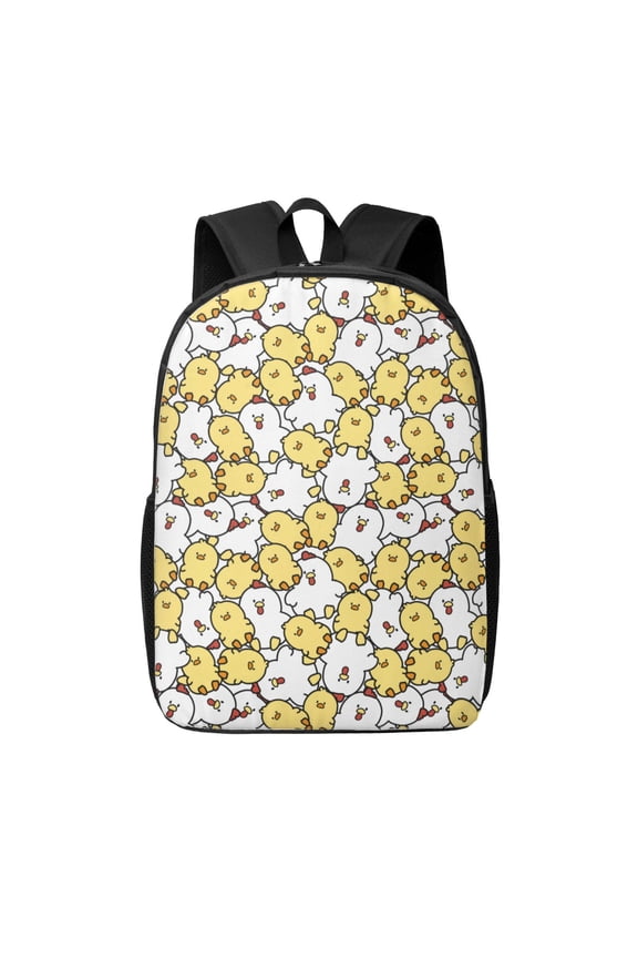 Cartoon Chicken print Travel Backpack, Large Computer Backpack for Men Women, College School Rucksack Book Bag