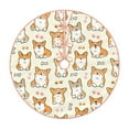 thumbnail image 1 of Xecao Cartoon Corgi Pattern Christmas Tree Skirt Holiday Part Decorations for Christmas Tree, Farmhouse Christmas Decor Xmas Holiday Home Party Decorations-48", 1 of 6
