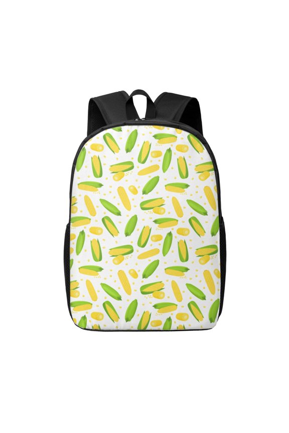 Cartoon Corn print Travel Backpack, Large Computer Backpack for Men Women, College School Rucksack Book Bag
