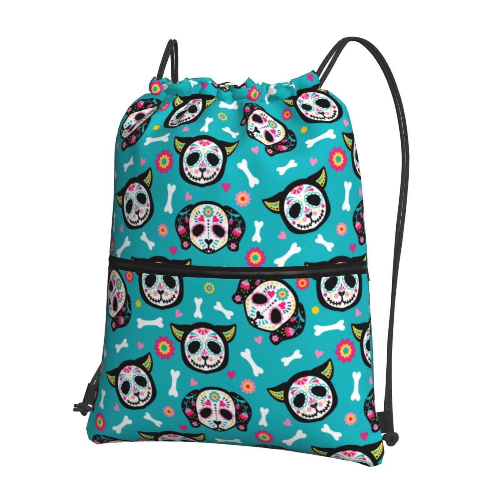 Xecao Cartoon Dog And Cat for Drawstring Bags,Pull String Backpack Bags,String Bag Sackpack