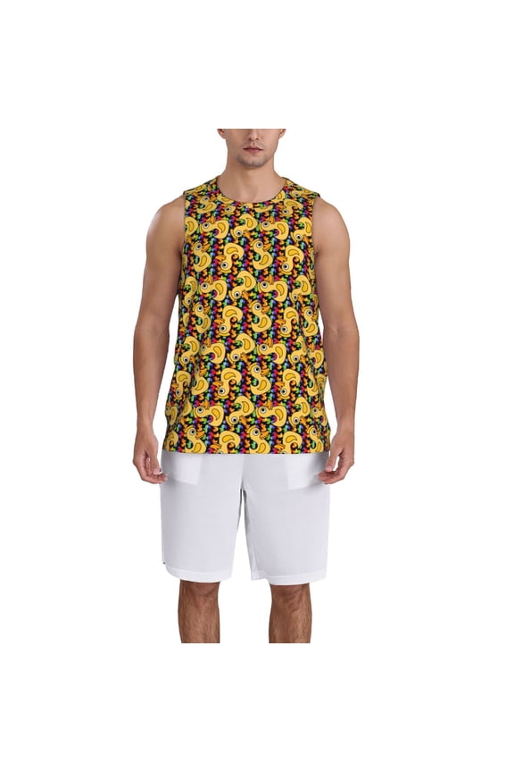 Cartoon Ducks print basketball shirt for both men and women, a unisex basketball jersey perfect for theme parties-Large