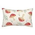 thumbnail image 1 of Xecao Cartoon Flat Mushrooms for Decorative Throw Pillow Case for Couch,Sofa or Bed Set,Pillow Cover for Sofa Home Decor Ideal Gift-20"x30", 1 of 6