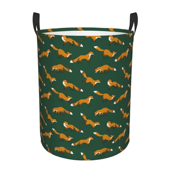 Xecao Cartoon Fox 1 Print Laundry Basket,Laundry Hamper Designed for Storage Dirty Clothes Hamper,Collapsible Laundry Baskets-