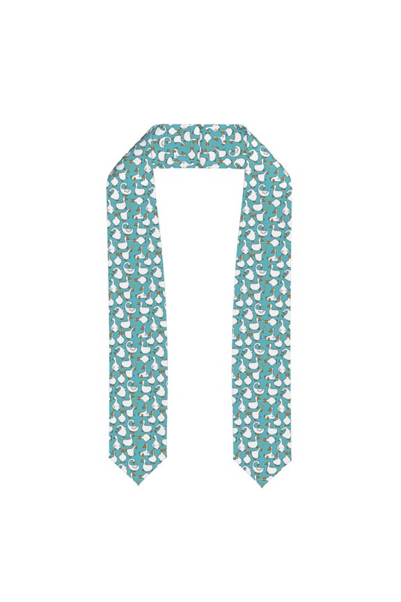 Cartoon Funny Goose Print Graduation Shawl Stole Honor Stole Adult 72" Academic Commencements