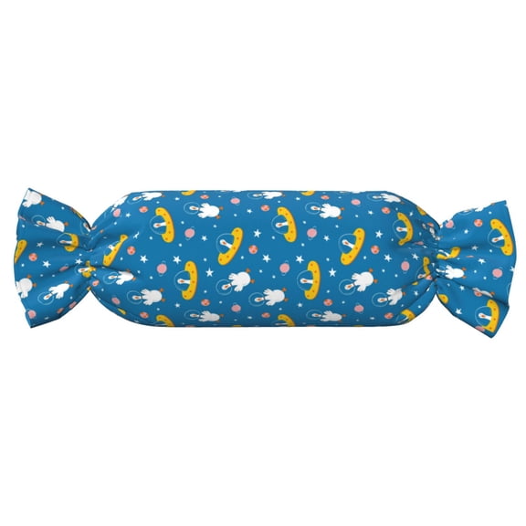 Xecao Cartoon Goose Print+Candy-Inspired Plush Pillow for Men Women Suitable for Beds, Sofas, Game Rooms Drawstring Closure