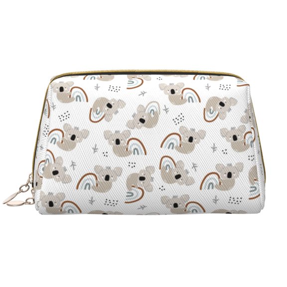 Xecao Cartoon Koala Print Fashion Makeup PVC Bag Large Capacity Travel Cosmetic Bag for Women Organizer Toiletry Clutch