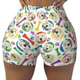 thumbnail image 1 of Xecao Cartoon Labrador Retriever Print Workout Shorts for Women Soft Smooth Gym Yoga Scrunch Active Tennis Workout Running Shorts, 1 of 9