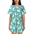 thumbnail image 1 of Xecao Cartoon Llamas print Swimsuit for women, Summer-ready, sporty style.Quick-dry fabric. Many sizes & colors., 1 of 9