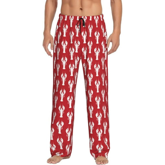Xecao Cartoon Lobster Men's Straight Lounge Pajama Pants: The Ultimate in Comfortable Sleepwear