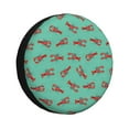 thumbnail image 1 of Xecao Cartoon Lobsters 4 for Tire Covers,Wheel Tire Cover Waterproof, Dust-Proof, And Universally Fitting for Cars,Trailers, SUVs-14 inch, 1 of 6
