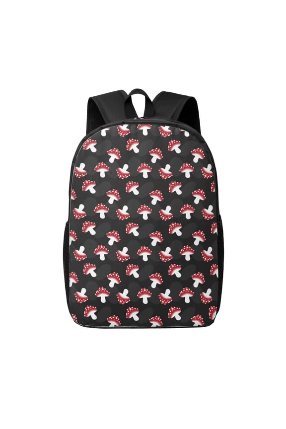 Cartoon Mushroom print Travel Backpack, Large Computer Backpack for Men Women, College School Rucksack Book Bag