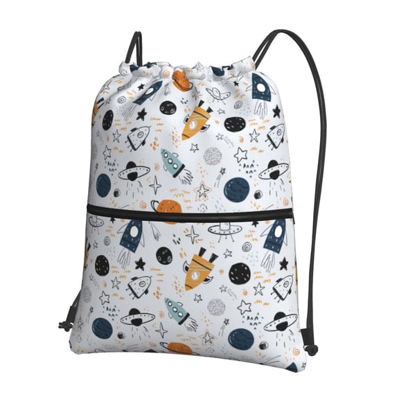 Xecao Cartoon Planets for Drawstring Bags,Pull String Backpack Bags,String Bag Sackpack