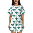 thumbnail image 1 of Xecao Cartoon Shark print Swimsuit for women, Summer-ready, sporty style.Quick-dry fabric. Many sizes & colors., 1 of 1