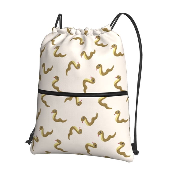 Xecao Cartoon Snake for Drawstring Bags,Pull String Backpack Bags,String Bag Sackpack