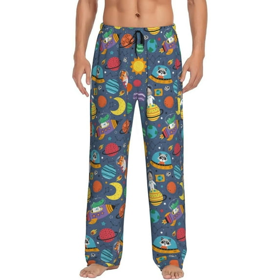 Xecao Cartoon Space Men's Straight Lounge Pajama Pants: The Ultimate in Comfortable Sleepwear
